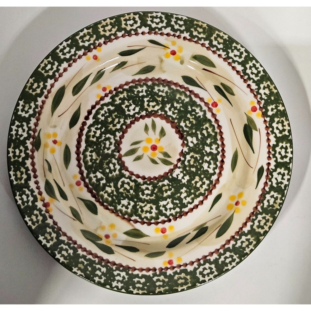 Temp-tations Old World Green 8" Dessert Plate – Sealed, Stoneware